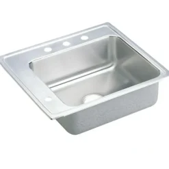 Elkay DRKADQ222045L Lustertone® Classic Stainless Steel 22& x 19-1/2& x 4-1/2& Single Bowl Drop-in Classroom ADA Sink - One-stop shop for professional tools and equipment.