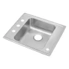Elkay DRKADQ222040 Lustertone® Classic Stainless Steel 22& x 19-1/2& x 4& Single Bowl Drop-in Classroom ADA Sink - One-stop shop for professional tools and equipment.