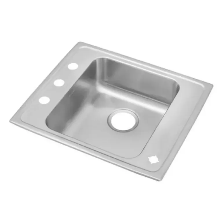 Elkay DRKADQ222065 Lustertone® Classic Stainless Steel 22& x 19-1/2& x 6-1/2& Single Bowl Drop-in Classroom ADA Sink - One-stop shop for professional tools and equipment.