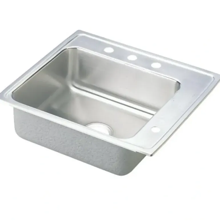 Elkay DRKAD222050R Lustertone® Classic Stainless Steel 22& x 19-1/2& x 5& Single Bowl Drop-in Classroom ADA Sink - One-stop shop for professional tools and equipment.