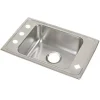 Elkay DRKR2517 Lustertone® Classic Stainless Steel 25& x 17& x 7-5/8& Single Bowl Drop-in Classroom Sink - One-stop shop for professional tools and equipment.