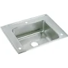 Elkay DRKR2822 Lustertone® Classic Stainless Steel 28& x 22& x 7-5/8& Single Bowl Top Mount Classroom Sink - One-stop shop for professional tools and equipment.