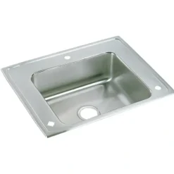 Elkay DRKR2822 Lustertone® Classic Stainless Steel 28& x 22& x 7-5/8& Single Bowl Top Mount Classroom Sink - One-stop shop for professional tools and equipment.