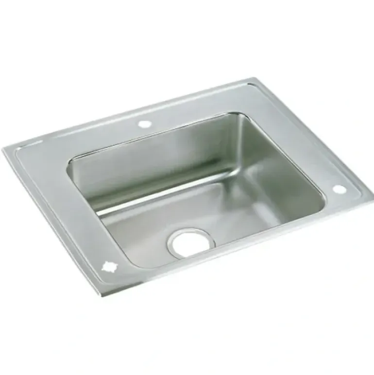 Elkay DRKR2822 Lustertone® Classic Stainless Steel 28& x 22& x 7-5/8& Single Bowl Top Mount Classroom Sink - One-stop shop for professional tools and equipment.