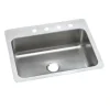 Elkay DSESR12722 Dayton® Stainless Steel 27& x 22& x 8& Single Bowl Dual Mount Sink - One-stop shop for professional tools and equipment.