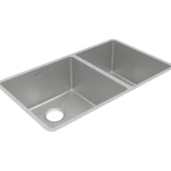 Elkay ECTRU32179RT Crosstown® 18 Gauge Stainless Steel 31-1/2& x 18-1/2& x 9& 60/40 Double Bowl Undermount Sink - One-stop shop for professional tools and equipment.