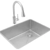 Elkay ECTRU24179RTFCC Crosstown® 18 Gauge Stainless Steel 25-1/2& x 18-1/2& x 9& Single Bowl Undermount Sink & Faucet Kit with Drain - One-stop shop for professional tools and equipment.