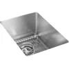 Elkay ECTRU12179TC Crosstown® 18 Gauge Stainless Steel 13-1/2& x 18-1/2& x 9& Single Bowl Undermount Bar Sink Kit - One-stop shop for professional tools and equipment.