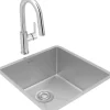 Elkay ECTRU21179TFCC Crosstown® 18 Gauge Stainless Steel 22-1/2& x 18-1/2& x 9& Single Bowl Undermount Sink & Faucet Kit with Drain - One-stop shop for professional tools and equipment.