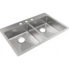 Elkay ECTSRAD3322605 Crosstown® 18 Gauge Stainless Steel 33& x 22& x 6&, Equal 5-Hole Double Bowl Dual Mount ADA Sink - One-stop shop for professional tools and equipment.