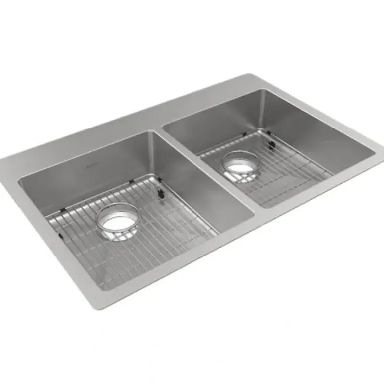 Elkay ECTSRAD33226TBG Crosstown 18 Gauge Stainless Steel 33& x 22& x 6& Equal Double Bowl Dual Mount ADA Sink Kit - One-stop shop for professional tools and equipment.