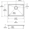 Elkay ECTSRAD252260X Crosstown® 18 Gauge Stainless Steel 25& x 22& x 6& Custom Hole Single Bowl Dual Mount ADA Sink - One-stop shop for professional tools and equipment.