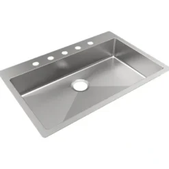 Elkay ECTSRSAD3322603 Crosstown® 18 Gauge Stainless Steel 33& x 22& x 6& 3-Hole Single Bowl Dual Mount ADA Sink - One-stop shop for professional tools and equipment.