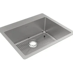 Elkay ECTSR25229TBG Crosstown 18 Gauge Stainless Steel 25& x 22& x 9& Single Bowl Dual Mount Sink Kit - One-stop shop for professional tools and equipment.