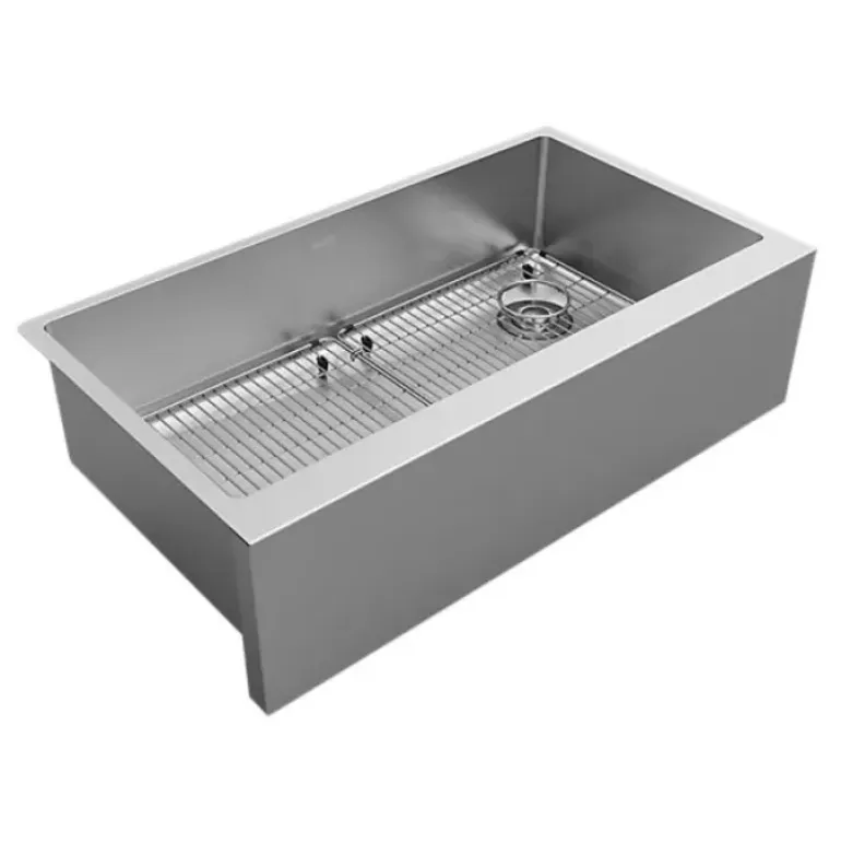 Elkay EFRUFF3417RDBG Crosstown® 16 Gauge Stainless Steel 35-7/8& x 20-1/4& x 9& Single Bowl Tall Farmhouse Sink Kit - One-stop shop for professional tools and equipment.
