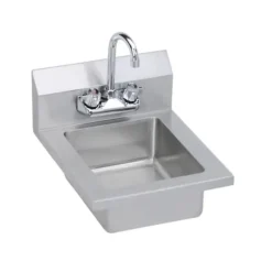 Elkay EHS-14X Stainless Steel 14& x 16-1/2& x 11& 18 Gauge Hand Sink with Faucet - One-stop shop for professional tools and equipment.