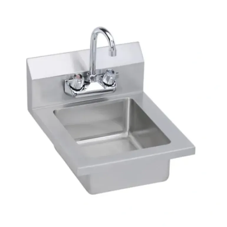 Elkay EHS-14X Stainless Steel 14& x 16-1/2& x 11& 18 Gauge Hand Sink with Faucet - One-stop shop for professional tools and equipment.