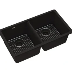Elkay ELGU3322C Quartz Classic® 33& x 18-1/2& x 9-1/2& Equal Double Bowl Undermount Sink Kit - One-stop shop for professional tools and equipment.