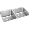 Elkay ELUHAD312055RPD Lustertone® Classic Stainless Steel 31-1/4& x 20-1/2& x 5-3/8& Double Bowl Undermount ADA Sink w/Perfect Drain® - One-stop shop for professional tools and equipment.