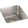 Elkay ELUHH1316TPDBG Lustertone Iconix® 16 Gauge Stainless Steel 16& x 18-1/2& x 8& Single Bowl Undermount Sink Kit with Perfect Drain® - One-stop shop for professional tools and equipment.