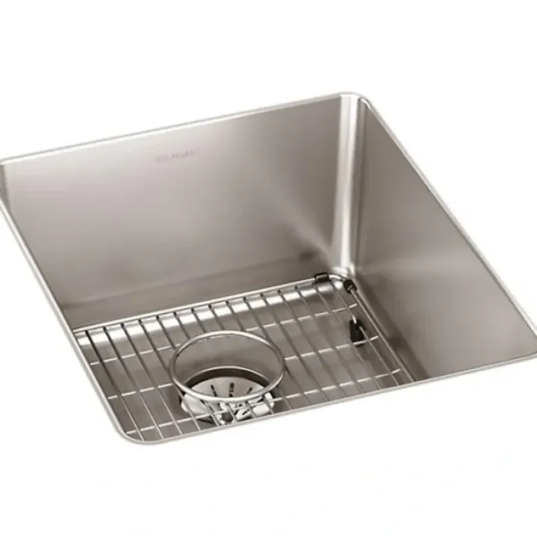 Elkay ELUHH1316TPDBG Lustertone Iconix® 16 Gauge Stainless Steel 16& x 18-1/2& x 8& Single Bowl Undermount Sink Kit with Perfect Drain® - One-stop shop for professional tools and equipment.