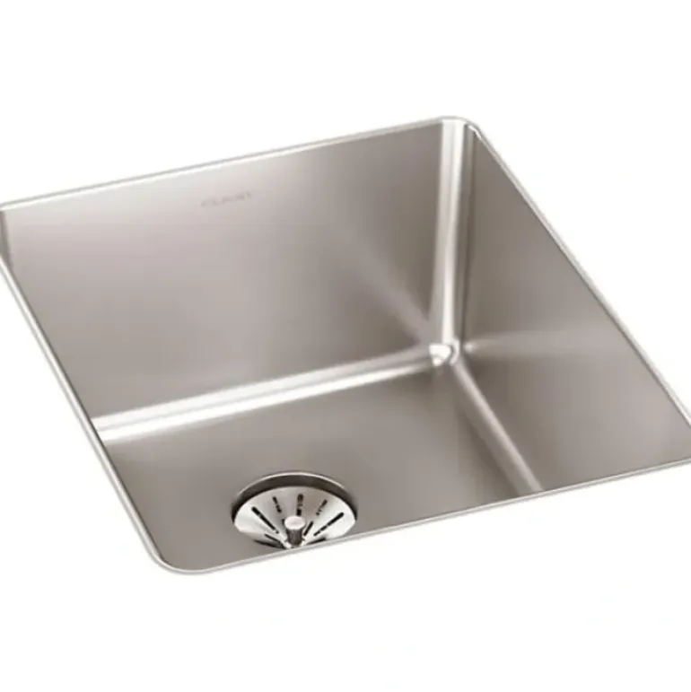 Elkay ELUHH1316TPD Lustertone Iconix® 16 Gauge Stainless Steel, 16& x 18-1/2& x 8& Single Bowl Undermount Sink with Perfect Drain® - One-stop shop for professional tools and equipment.