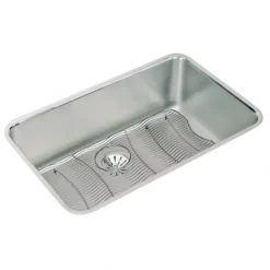 Elkay ELUH281610PDBG Lustertone® Classic Stainless Steel 30-1/2& x 18-1/2& x 10& Single Bowl Undermount Sink Kit with Perfect Drain® - One-stop shop for professional tools and equipment.