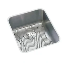 Elkay ELUH1316PDBG Lustertone® Classic Stainless Steel 16& x 18-1/2& x 7-7/8& Single Bowl Undermount Sink Kit with Perfect Drain® - One-stop shop for professional tools and equipment.
