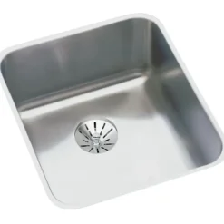 Elkay ELUH2416PD Lustertone® Classic Stainless Steel 26-1/2& x 18-1/2& x 8& Single Bowl Undermount Sink with Perfect Drain® - One-stop shop for professional tools and equipment.