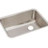 Elkay ELUH231710R Lustertone® Classic Stainless Steel 25-1/2& x 19-1/4& x 10& Single Bowl Undermount Sink with Right Drain - One-stop shop for professional tools and equipment.