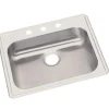 Elkay GE12521 Dayton® Stainless Steel 25& x 21-1/4& x 5-3/8& Single Bowl Drop-in Sink - One-stop shop for professional tools and equipment.