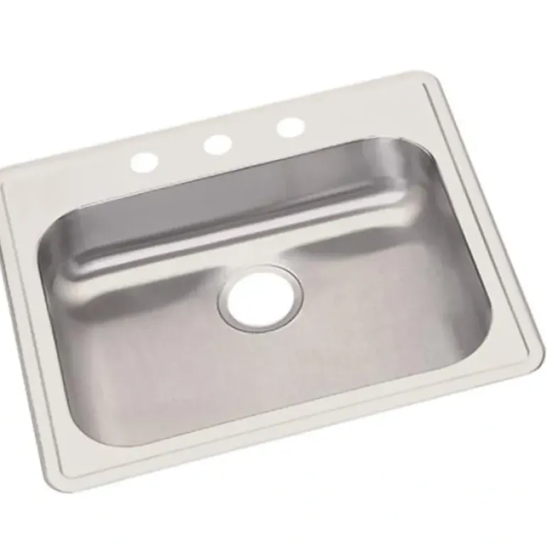 Elkay GE12521 Dayton® Stainless Steel 25& x 21-1/4& x 5-3/8& Single Bowl Drop-in Sink - One-stop shop for professional tools and equipment.