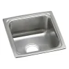 Elkay LFRAD151555 Lustertone® Classic Stainless Steel 15& x 15& x 5-1/2& Single Bowl Drop-in Bar ADA Sink - One-stop shop for professional tools and equipment.
