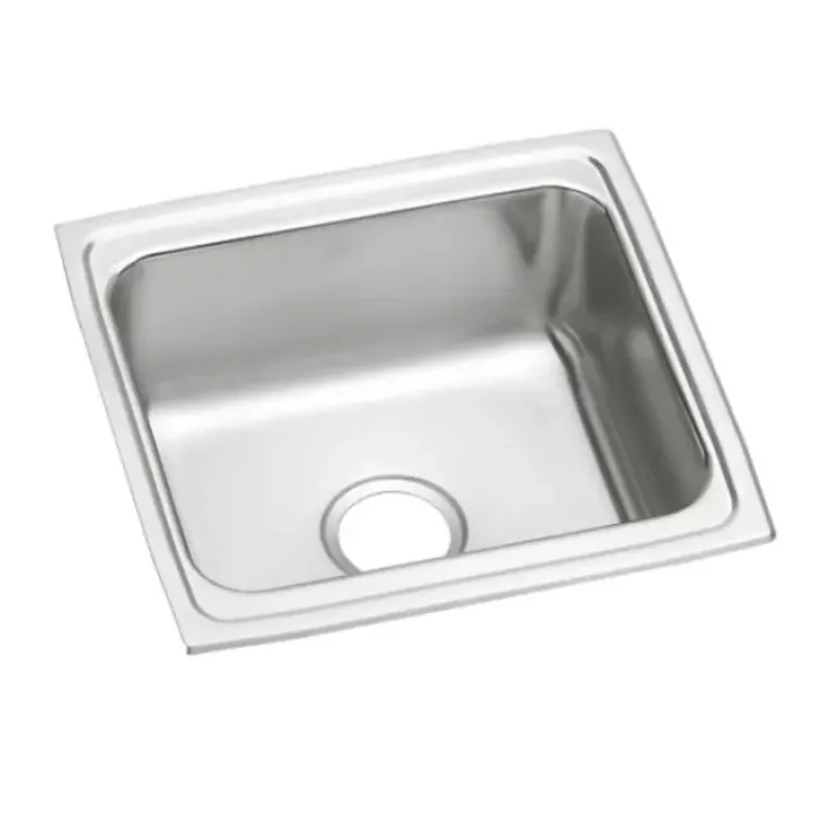Elkay LFR1918PD Lustertone® Classic Stainless Steel 19& x 18& x 7-5/8& Single Bowl Drop-in Sink with Perfect Drain® - One-stop shop for professional tools and equipment.