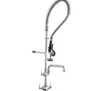 Elkay LK543AF12LC Single Hole Concealed Deck Mount Faucet 44in Flexible Hose with 1.2 GPM Spray Head + 12& Arc Tube Spout 2& Lever Handles - One-stop shop for professional tools and equipment.