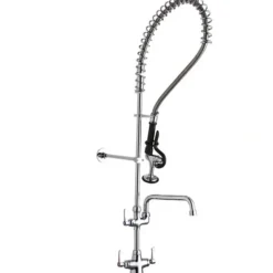 Elkay LK543AF12LC Single Hole Concealed Deck Mount Faucet 44in Flexible Hose with 1.2 GPM Spray Head + 12& Arc Tube Spout 2& Lever Handles - One-stop shop for professional tools and equipment.