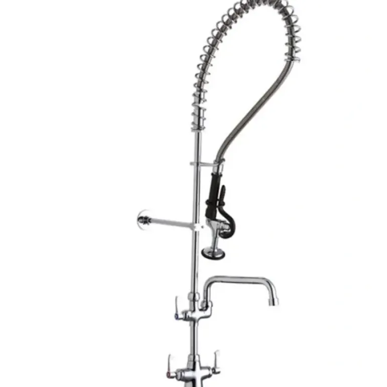 Elkay LK543AF12LC Single Hole Concealed Deck Mount Faucet 44in Flexible Hose with 1.2 GPM Spray Head + 12& Arc Tube Spout 2& Lever Handles - One-stop shop for professional tools and equipment.