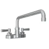 Elkay LK406AT12L2 4& Centerset with Exposed Deck Faucet with 12& Arc Tube Spout 2& Lever Handles - One-stop shop for professional tools and equipment.