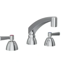 Elkay LK800AT12L2 8& Centerset with Concealed Deck Faucet with 12& Arc Tube Spout 2& Lever Handles Chrome - One-stop shop for professional tools and equipment.