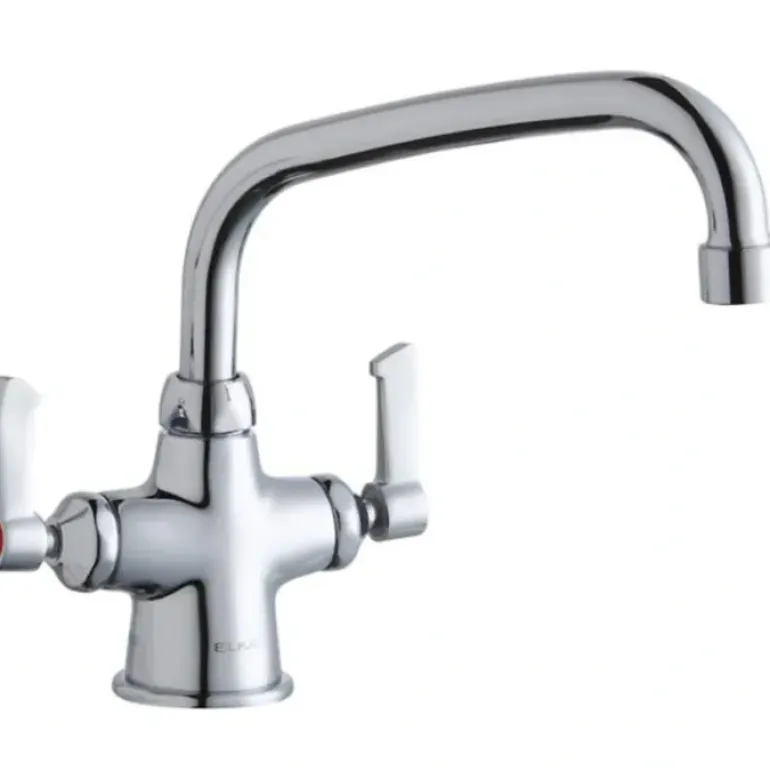 Elkay LK500AT10L2 Single Hole with Concealed Deck Faucet with 10& Arc Tube Spout 2& Lever Handles Chrome - One-stop shop for professional tools and equipment.