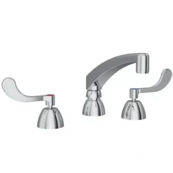 Elkay LK800AT10T6 8& Centerset with Concealed Deck Faucet with 10& Arc Tube Spout 6& Wristblade Handles Chrome - One-stop shop for professional tools and equipment.