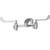 Elkay LK940AT08T6S Foodservice 8& Centerset Wall Mount Faucet with 8& Arc Tube Spout 6& Wristblade Handles 1/2& Offset Inlets+Stop - One-stop shop for professional tools and equipment.