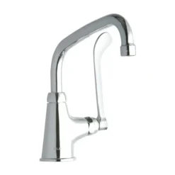 Elkay LK535AT08T6 Single Hole with Single Control Faucet with 8& Arc Tube Spout 6& Wristblade Handle Chrome - One-stop shop for professional tools and equipment.
