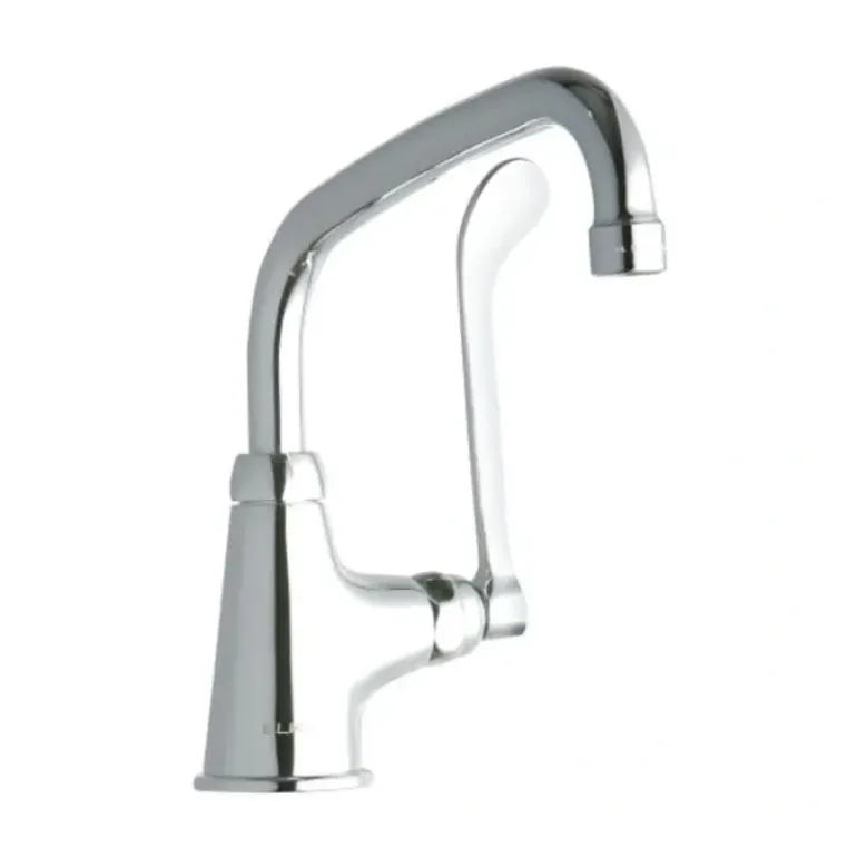 Elkay LK535AT08T4 Single Hole with Single Control Faucet with 8& Arc Tube Spout 4& Wristblade Handle Chrome - One-stop shop for professional tools and equipment.
