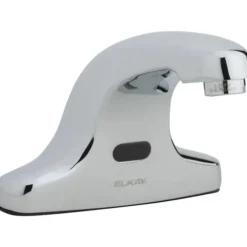 Elkay LKB737C Commercial Electronic Lavatory Battery Powered Deck Mount Faucet with Cast Fixed Spout Chrome - One-stop shop for professional tools and equipment.