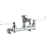Elkay LK940BR03T6S 8& Centerset Wall Mount Faucet 3& Bucket Hook Spout 6& Wristblade Handle 1/2& Offset Inlets+Stop Rough Chrome - One-stop shop for professional tools and equipment.