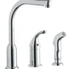 Elkay LK3001CR Everyday Kitchen Deck Mount Faucet with Remote Lever Handle and Side Spray Chrome - One-stop shop for professional tools and equipment.