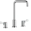 Elkay LKDA2437C 8& Centerset Concealed Deck Mount Faucet with Arc Tube Spout and 2-5/8& Lever Handles Chrome - One-stop shop for professional tools and equipment.