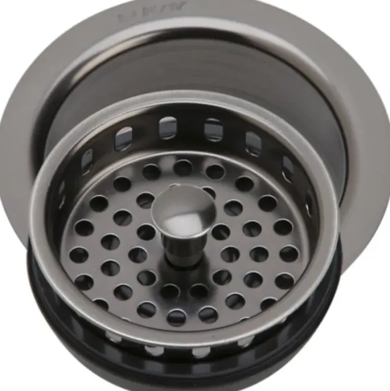 Elkay LKD35AS 3-1/2& Drain Fitting Antique Steel Finish Disposer Flange and Removable Strainer - One-stop shop for professional tools and equipment.