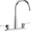 Elkay LKD2423BHC 8& Centerset Exposed Deck Mount Faucet with Gooseneck Spout and 4& Lever Handles Chrome - One-stop shop for professional tools and equipment.